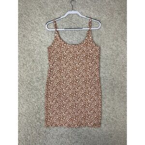 Old Navy Cami Mini Dress XL Floral Fitted Adjustable Straps Hippie Boho Festival